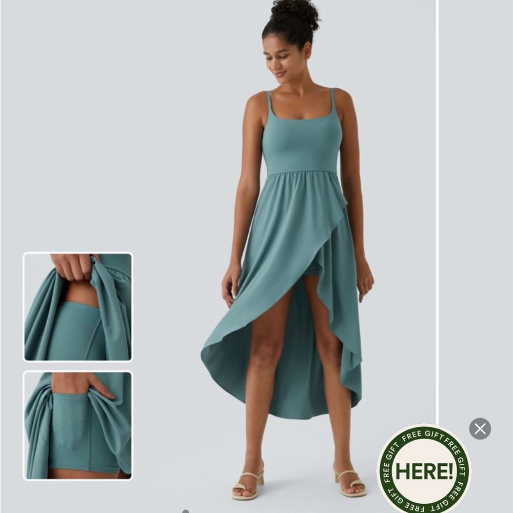 Halara Stone Blue Sleeveless Dress